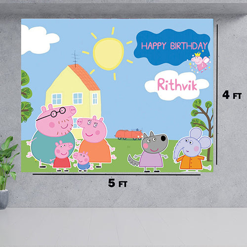 Peppa pig store birthday banner