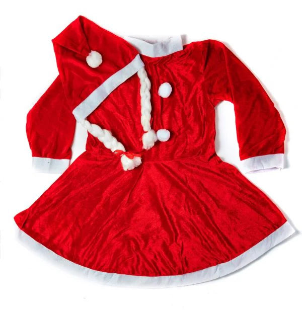 Santa Girl Frock Premium 6-8yrs